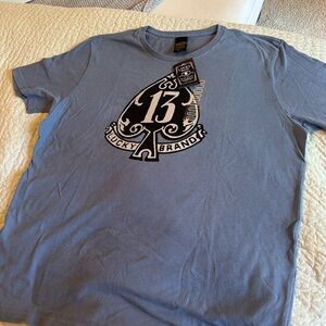 Brand new with tags - Mens XL blue Lucky Brand T-shirt 100% cotton
